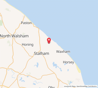 Map of Lessingham, EnglandEngland