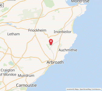Map of Letham Grange, ScotlandScotland