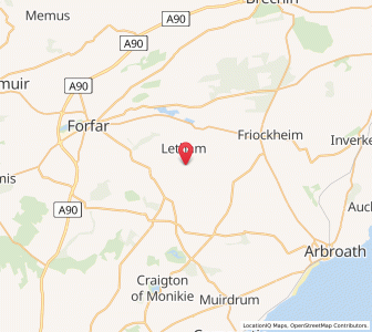 Map of Letham, ScotlandScotland