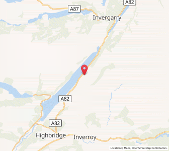 Map of Letterfinlay, ScotlandScotland