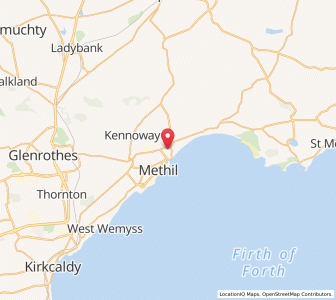 Map of Leven, ScotlandScotland