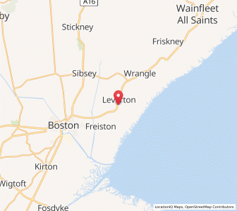 Map of Leverton, EnglandEngland