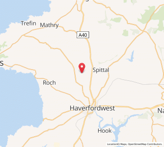 Map of Leweston, WalesWales