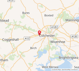 Map of Lexden, EnglandEngland