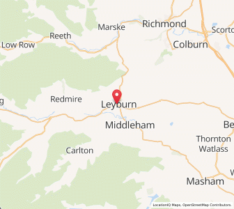 Map of Leyburn, EnglandEngland