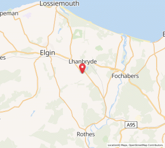 Map of Lhanbryd, ScotlandScotland