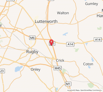 Map of Lilbourne, EnglandEngland