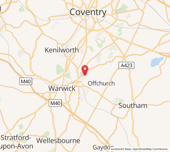 Map of Lillington, EnglandEngland