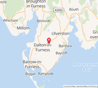 Map of Lindal in Furness, EnglandEngland