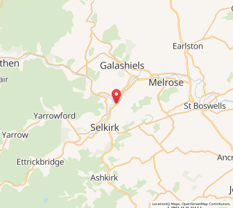 Map of Lindean, ScotlandScotland