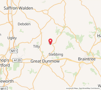 Map of Lindsell, EnglandEngland