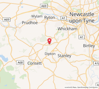 Map of Lintz Green, EnglandEngland