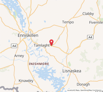 Map of Lisbellaw, Northern IrelandNorthern Ireland