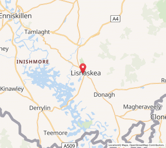 Map of Lisnaskea, Northern IrelandNorthern Ireland