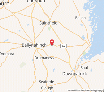 Map of Listooder, Northern IrelandNorthern Ireland