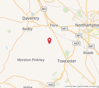 Map of Litchborough, EnglandEngland