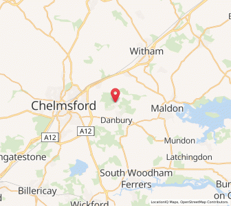 Map of Little Baddow, EnglandEngland