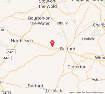 Map of Little Barrington, EnglandEngland