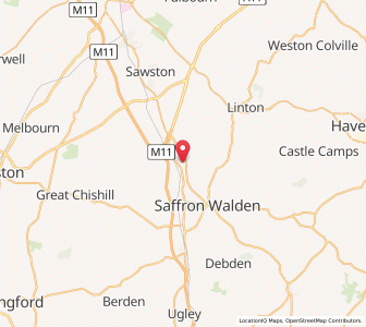 Map of Little Chesterford, EnglandEngland
