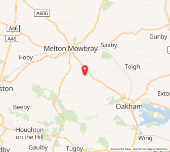 Map of Little Dalby, EnglandEngland