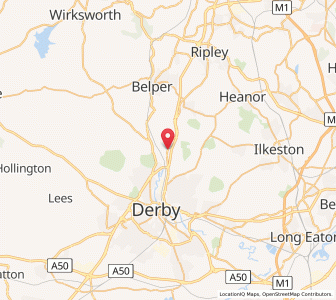 Map of Little Eaton, EnglandEngland