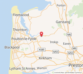 Map of Little Eccleston, EnglandEngland