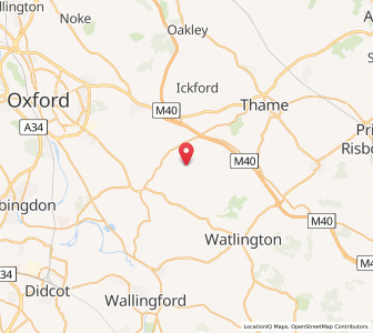 Map of Little Haseley, EnglandEngland