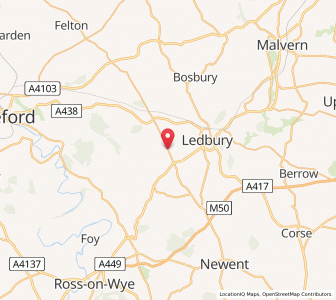 Map of Little Marcle, EnglandEngland