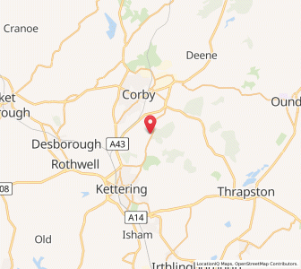 Map of Little Oakley, EnglandEngland