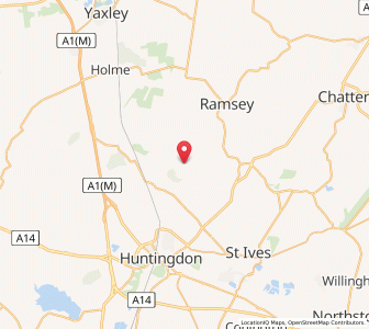 Map of Little Raveley, EnglandEngland