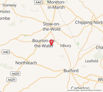 Map of Little Rissington, EnglandEngland