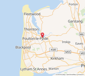 Map of Little Singleton, EnglandEngland