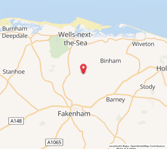 Map of Little Walsingham, EnglandEngland