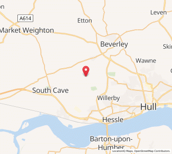 Map of Little Weighton, EnglandEngland