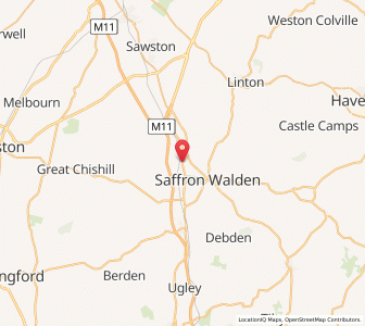 Map of Littlebury, EnglandEngland