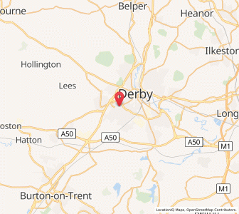 Map of Littleover, EnglandEngland