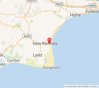 Map of Littlestone-on-Sea, EnglandEngland