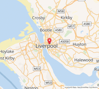 Map of Liverpool, EnglandEngland
