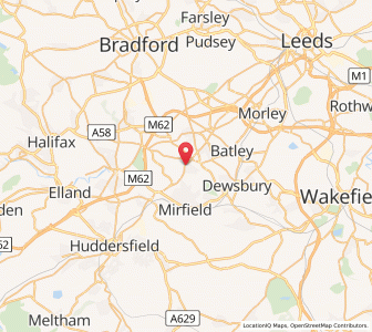 Map of Liversedge, EnglandEngland