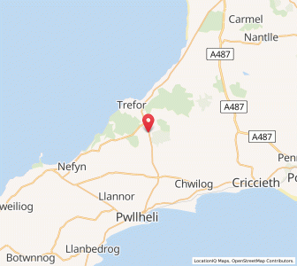 Map of Llanaelhaiarn, WalesWales