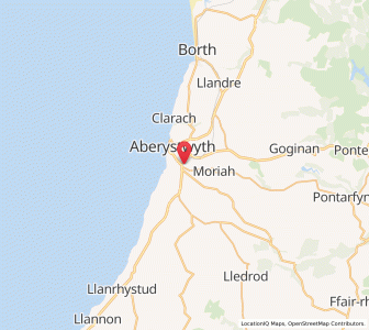 Map of Llanbadarn-fawr, WalesWales