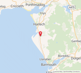 Map of Llanbedr, WalesWales