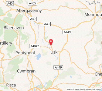 Map of Llancayo, WalesWales