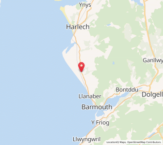 Map of Llanddwywe, WalesWales