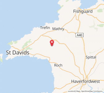 Map of Llandeloy, WalesWales