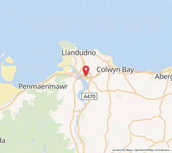 Map of Llandudno Junction, WalesWales