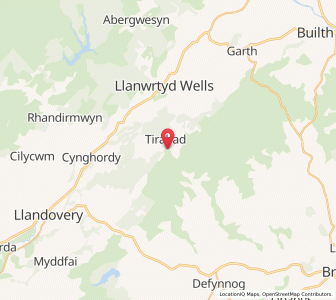 Map of Llandulas, WalesWales