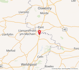 Map of Llandysilio, WalesWales