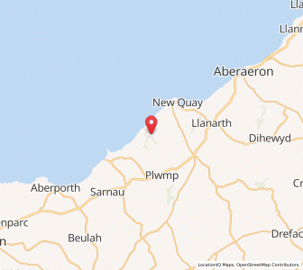 Map of Llandyssiliogogo, WalesWales