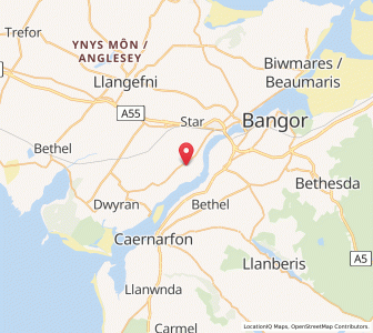 Map of Llanedwen, WalesWales